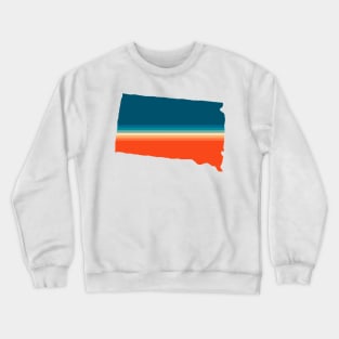 South Dakota State Retro Map Crewneck Sweatshirt